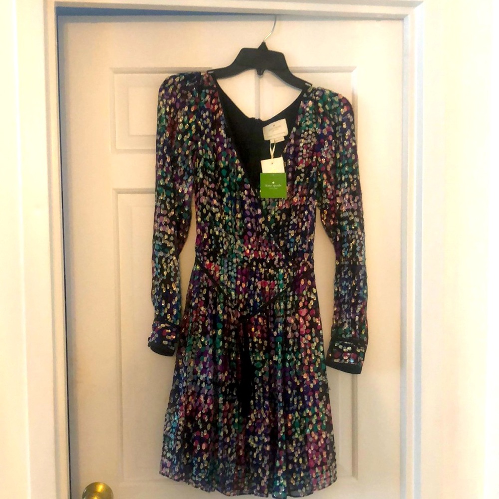 Brand new multi color mini Kate spade dress